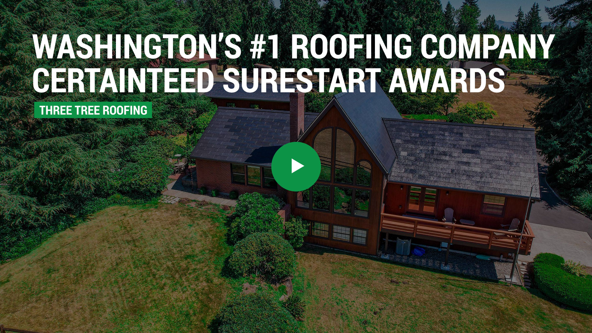Number 1 Roofer in Washington! Earning Certainteed SureStart Awards