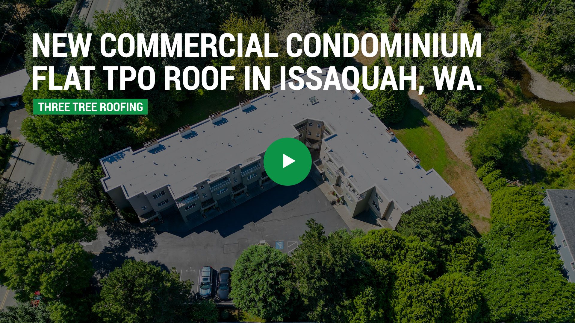 Roofing Project: Commercial Condominium Flat TPO Roof in Issaquah, Washington - Roofing Video