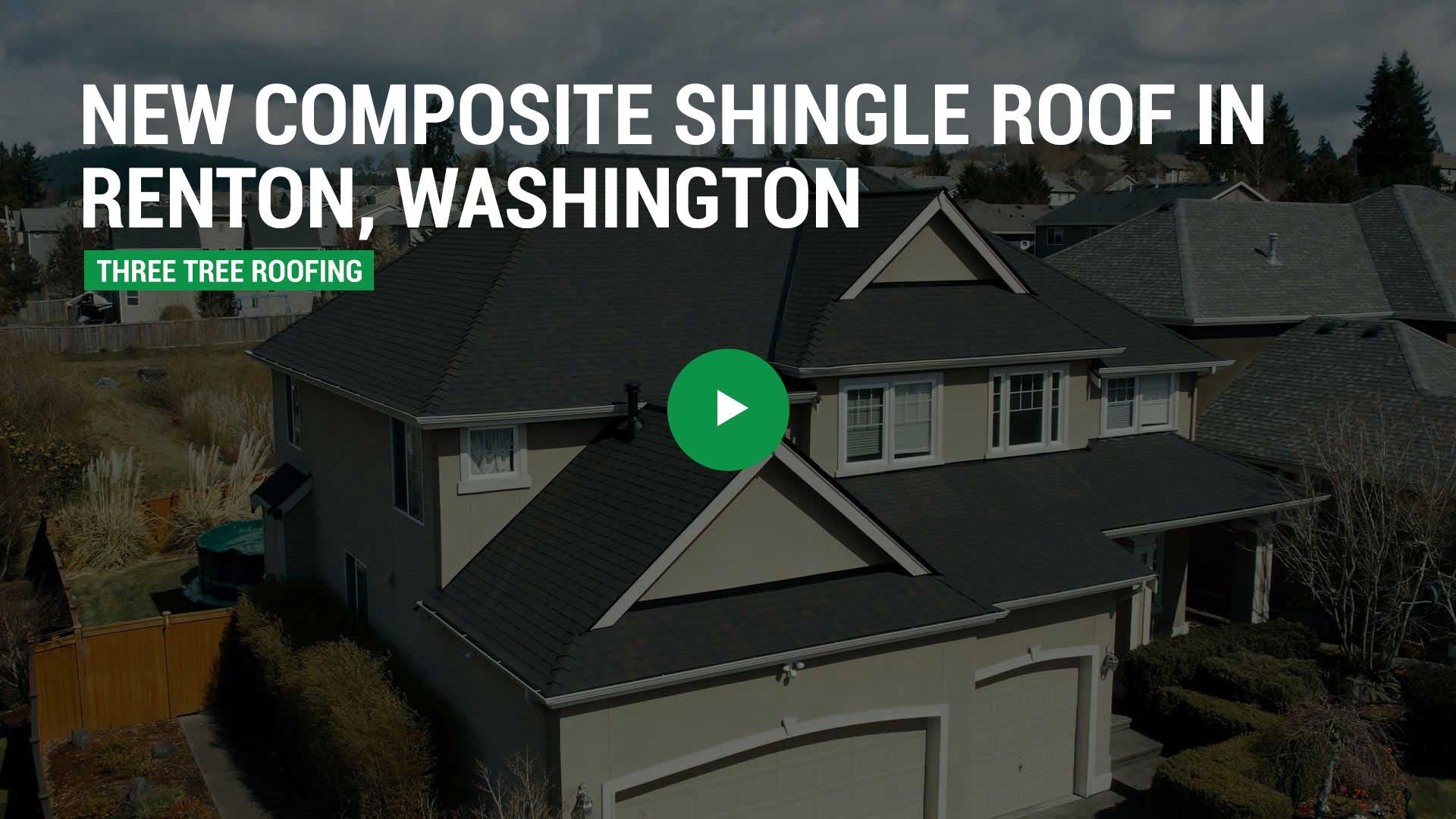 Roofing Project: Newly Installed Composite Shingle Renton Roof - Roofing Video