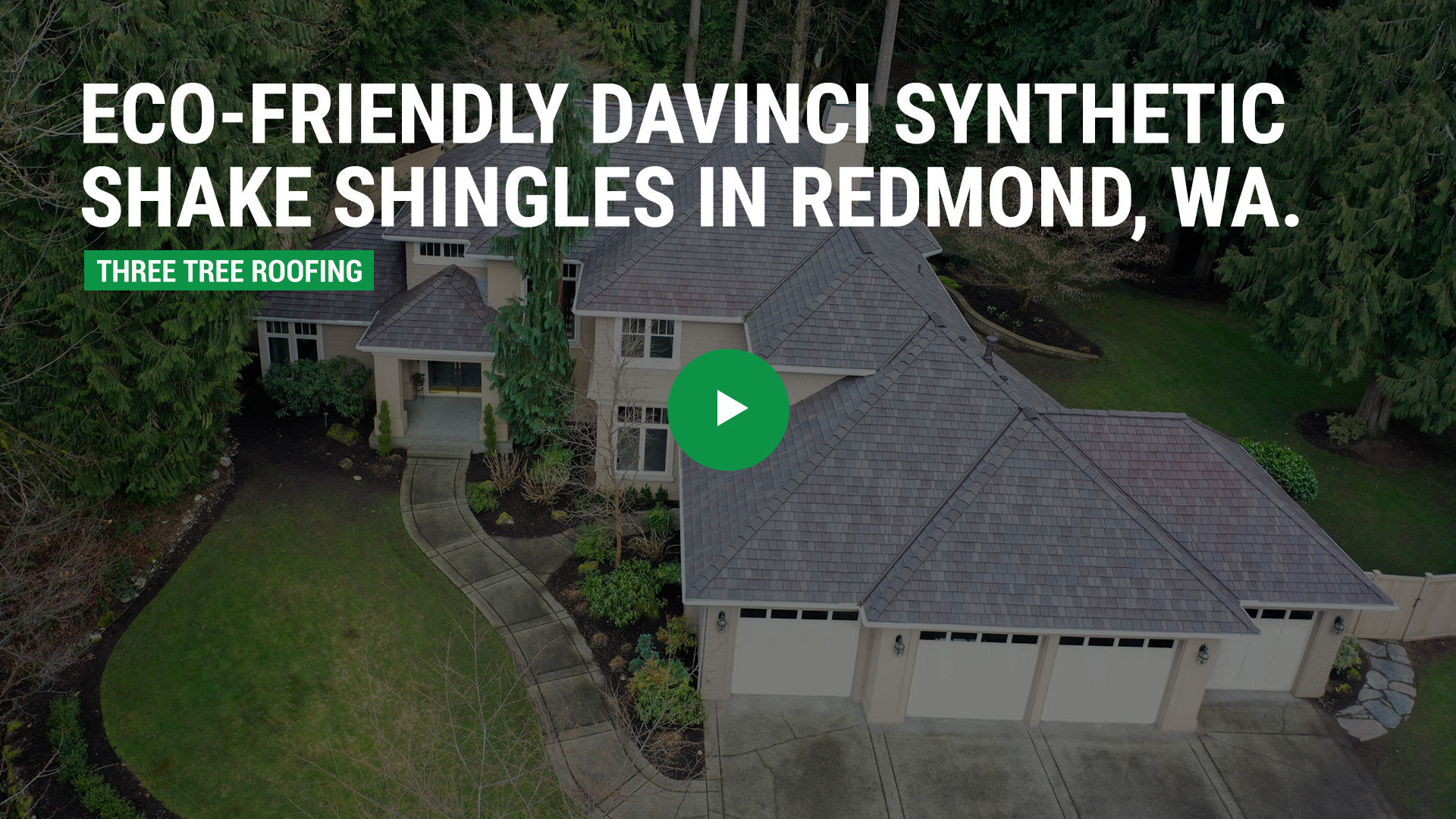 Eco-Friendly DaVinci Synthetic Shake Shingles in Redmond, WA. - Roofing Video