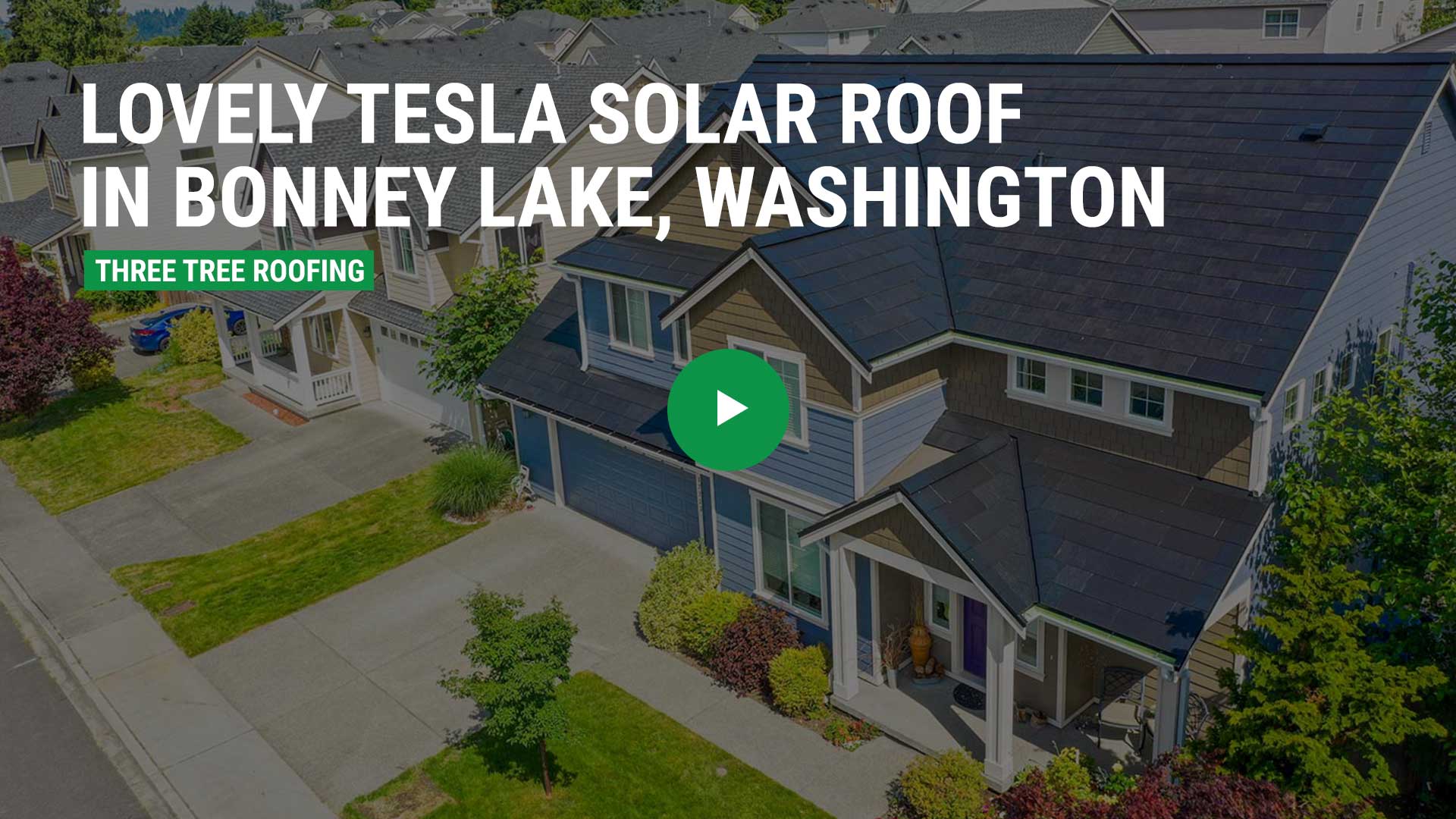 Lovely Tesla Solar Roof in Bonney Lake, Washington - Roofing Video