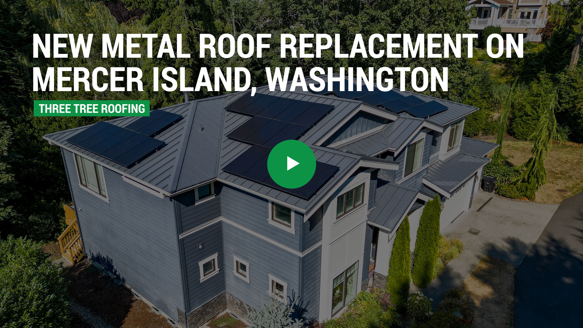 Roofing Project: Metal Roof Replacement in Mercer Island, Washington - Roofing Video