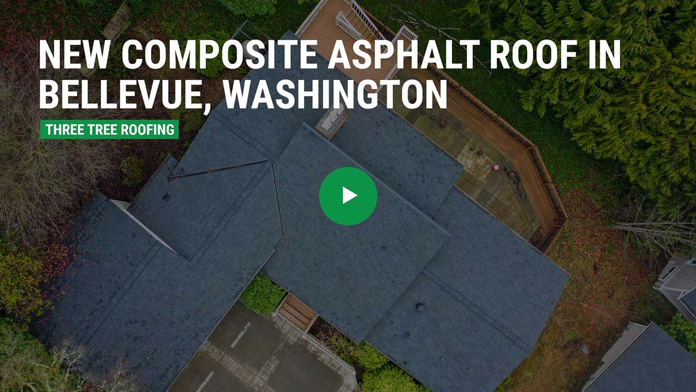 Roofing Project: New Composite Asphalt Roof in Bellevue, Washington