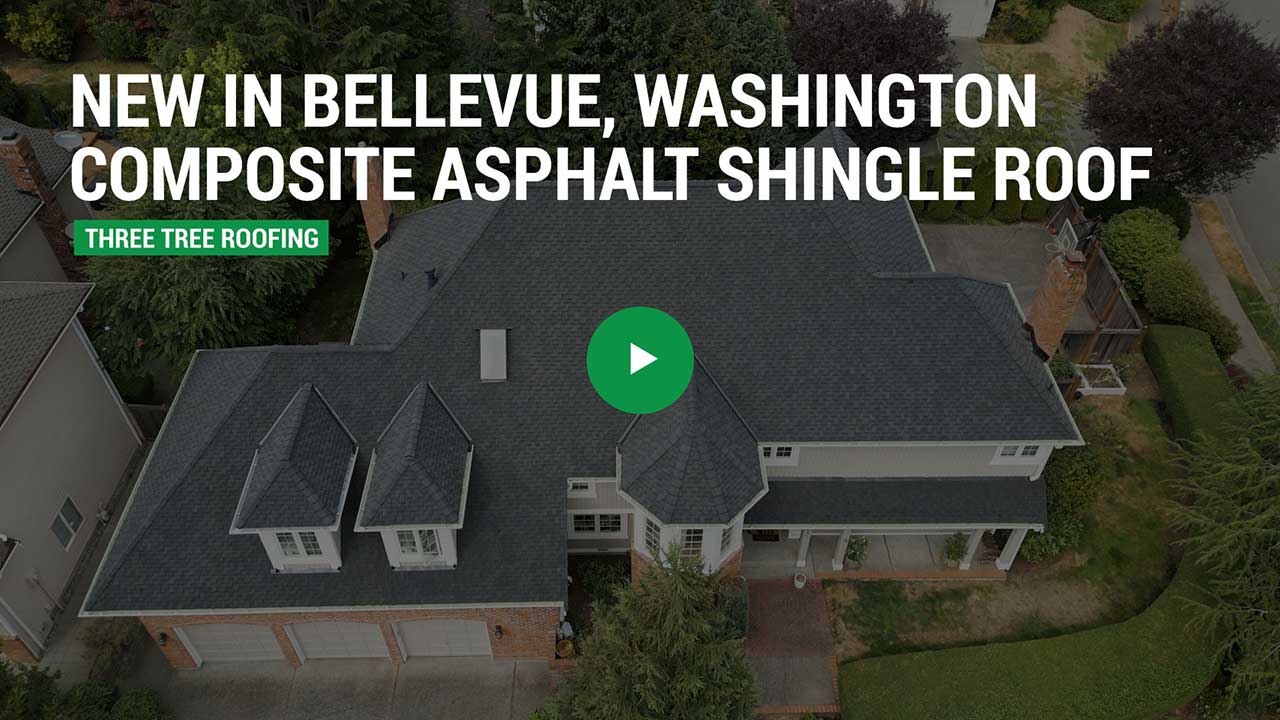 New in Bellevue, Washington Composite Asphalt Shingle Roof - Roofing Video