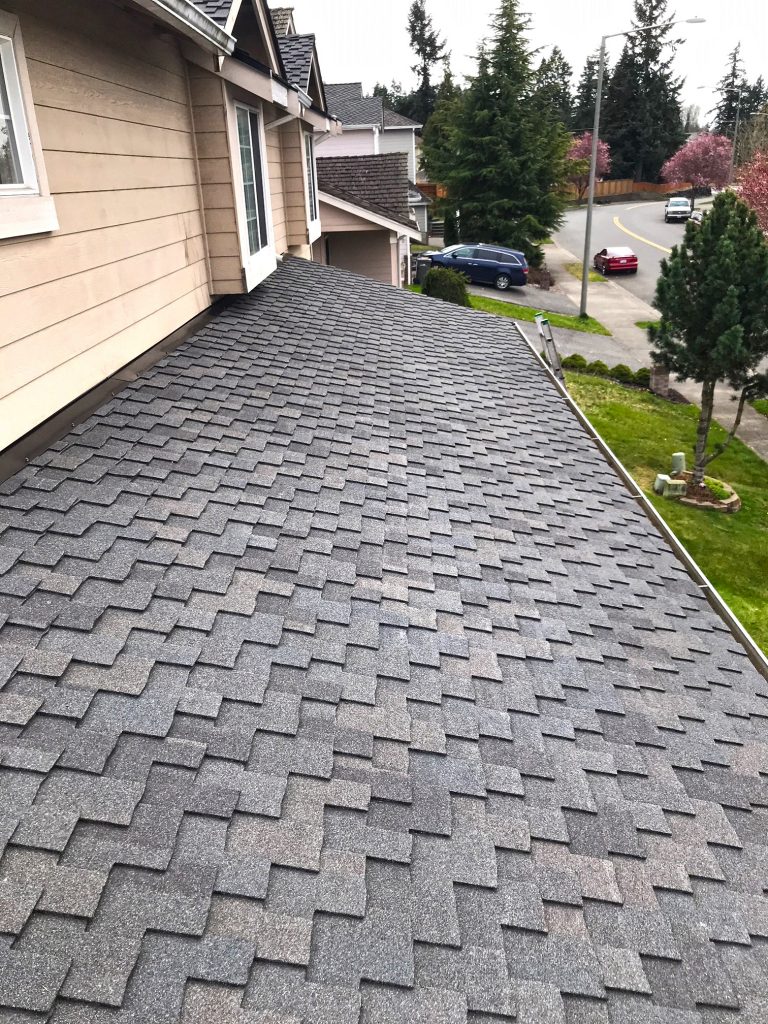 Edmonds Roofer Project: CertainTeed Presidential Granite Gray composite shingles roofing project