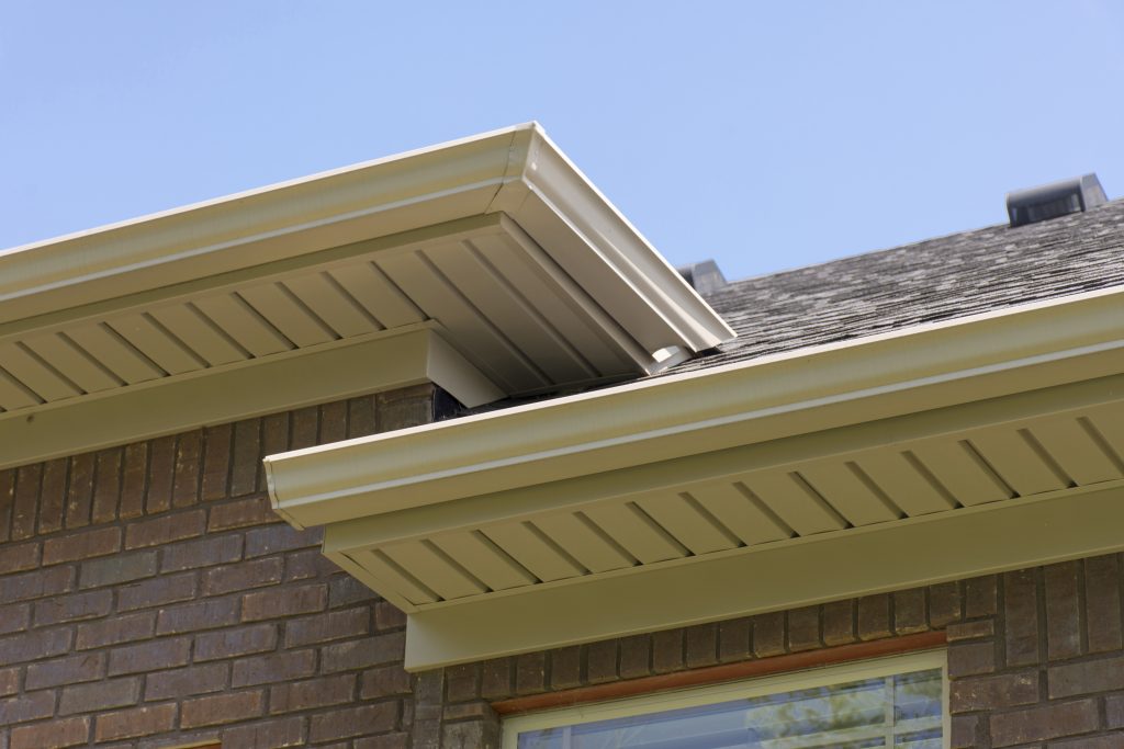 Rain Gutters on a Home