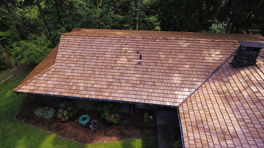 Composite Roofing vs. Cedar Shake Shingle Roofing: Cedar Shake Shingle Roof