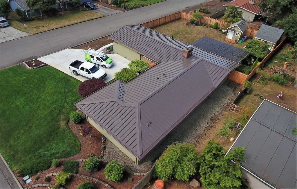 Bellevue metal roofing by Three Tree Roofing