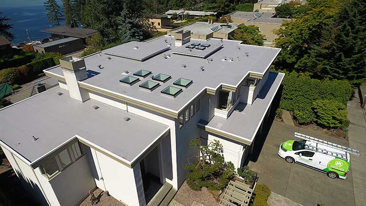 Lake Washington Residential Flat TPO Roof