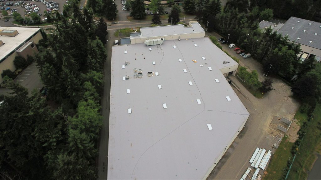 Flat roofing project in Federal Way Washington