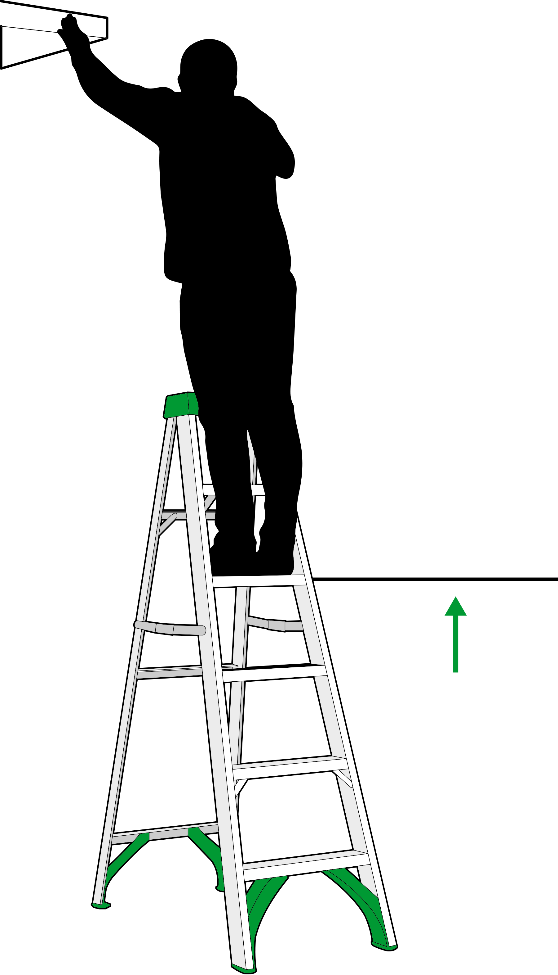 Highest Standing Level for a Ladder