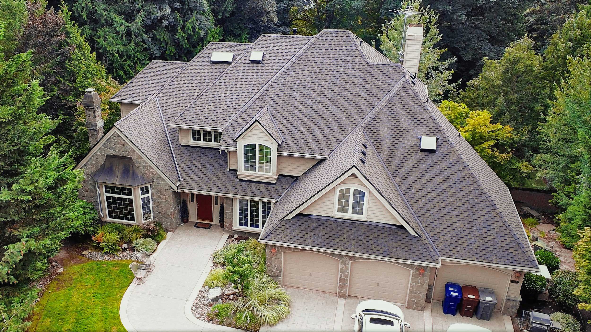 Three Tree Roofing’s composite roof portfolio projects, the 'Sammamish Cedar Conversion'