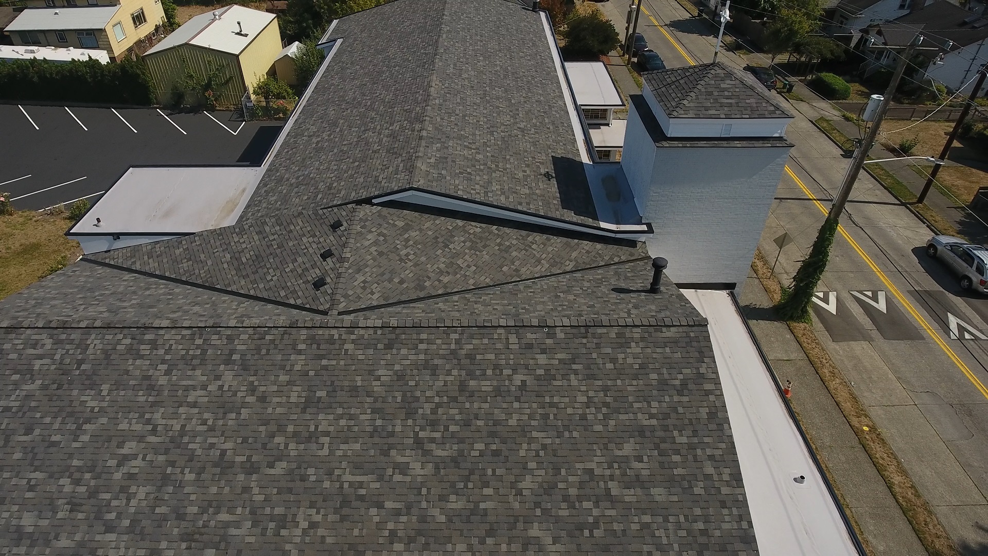 Church with Commercial Composite Shingle / Flat Roof in Seattle, Washington