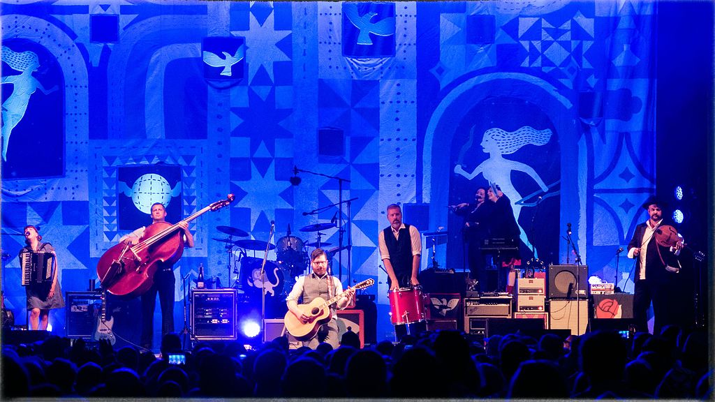 The Decemberists, an American indie rock band, at Marymoor Park in Redmond, Washington.