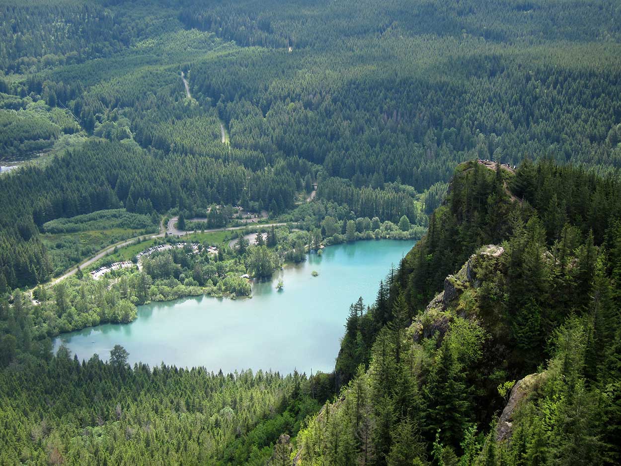 Rattlesnake Ridge in the Issaquah Alps takes you on land that is over 50 million years old.