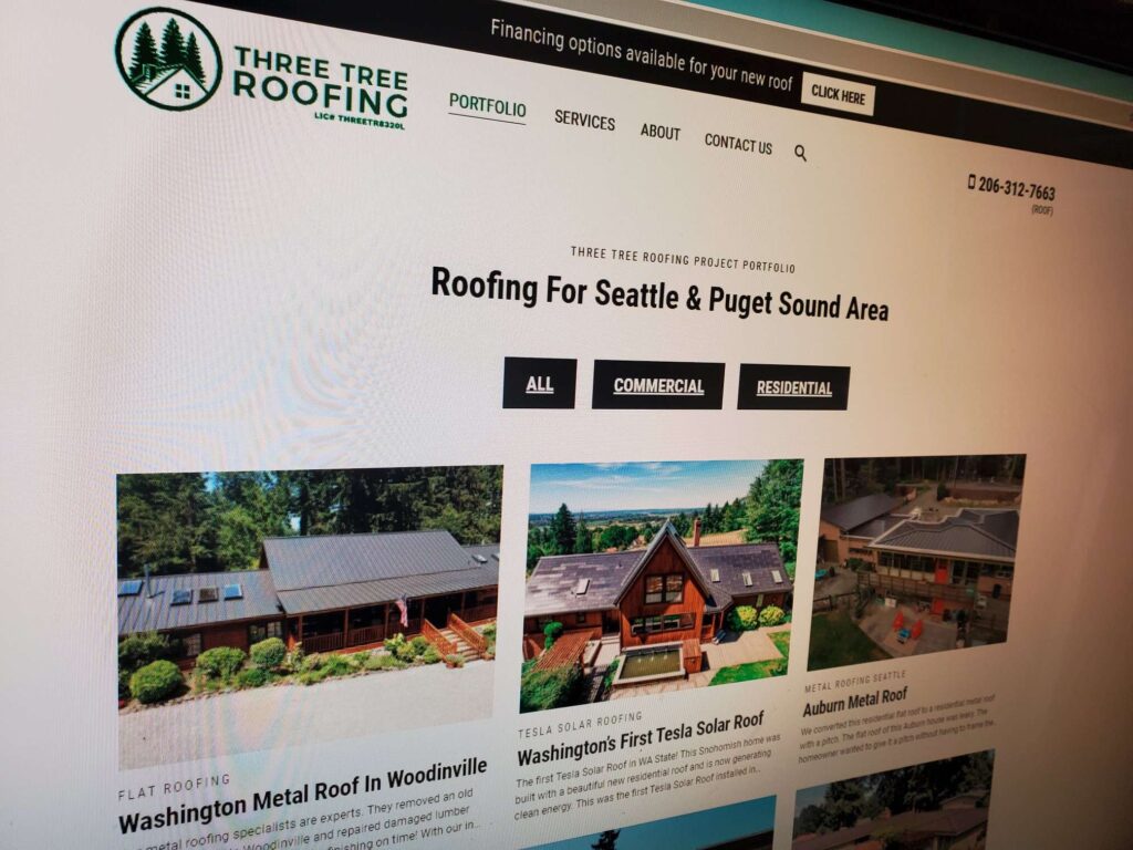 Three Tree Roofing Roofer Portfolio