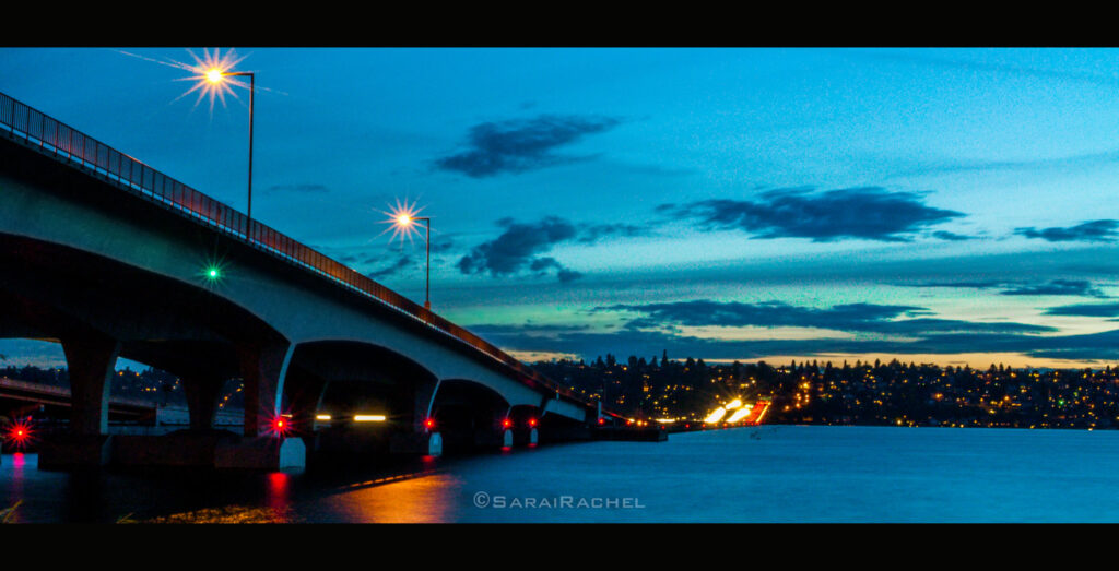 Lacey V. Murrow Bridge in Mercer Island, Washington