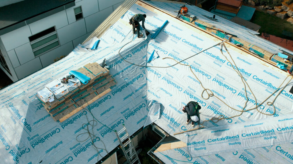 Roof loaded shingles and other roofing material is more efficient for a roofing job