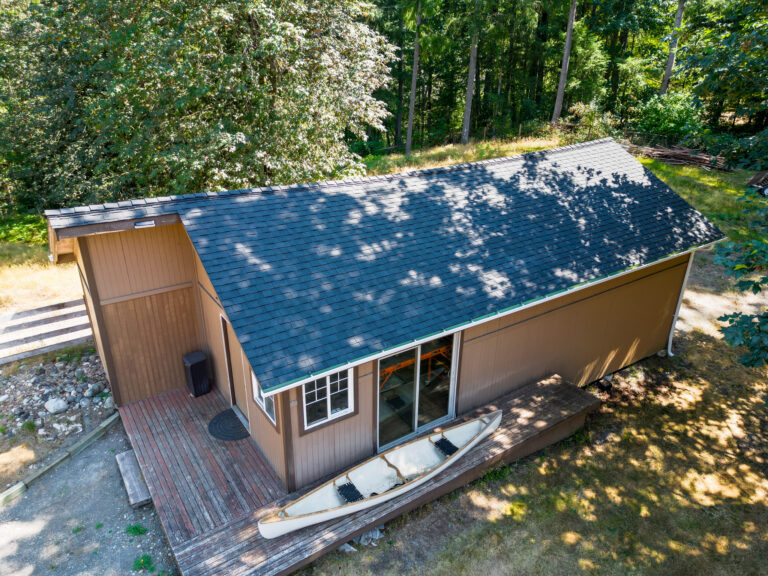 Multi-structure Residential Composite Shingles Roof in Ravensdale, Washington - Office view