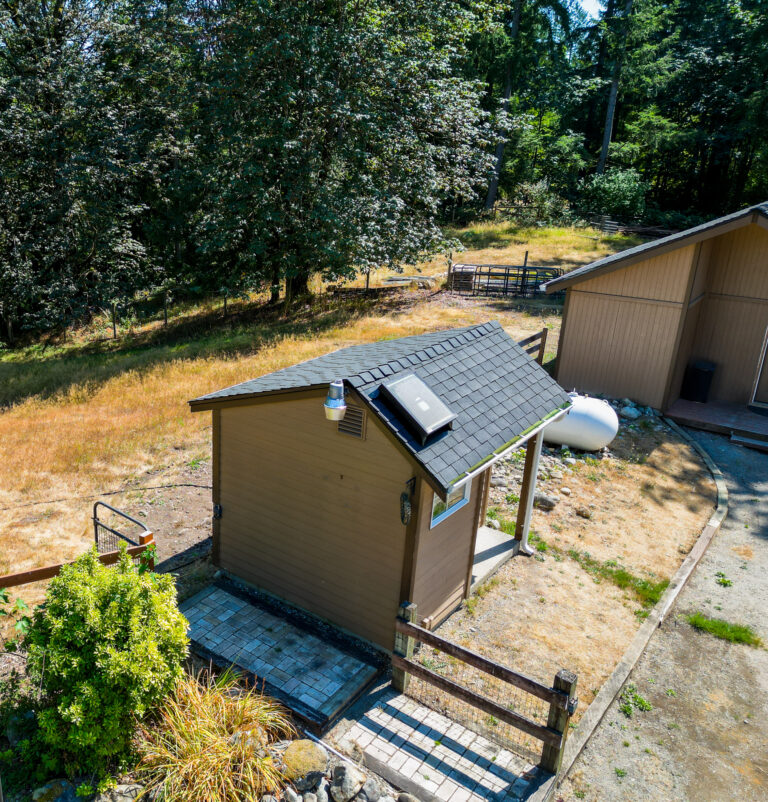 Multi-structure Residential Composite Shingles Roof in Ravensdale, Washington - Storage building