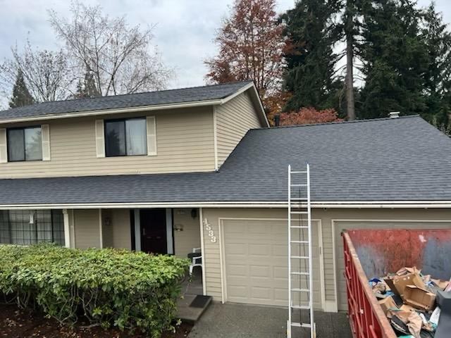 A finished Redmond Roof Replacement after cleanup