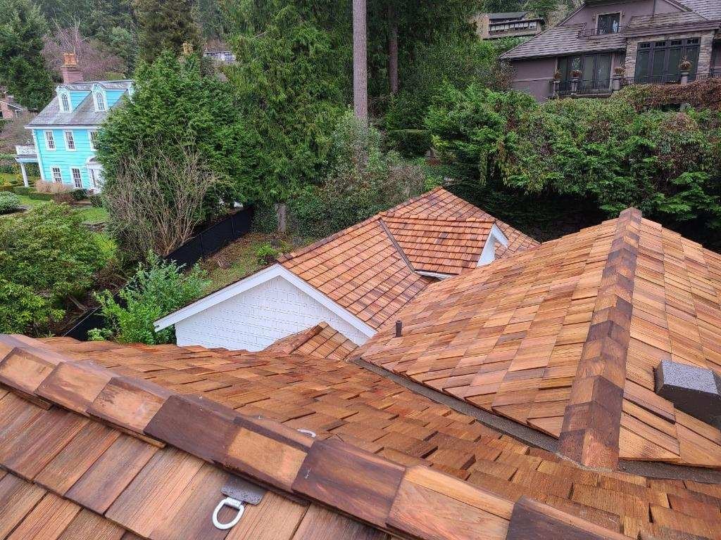 Finished Cedar Shake Roof Replace in Seattle