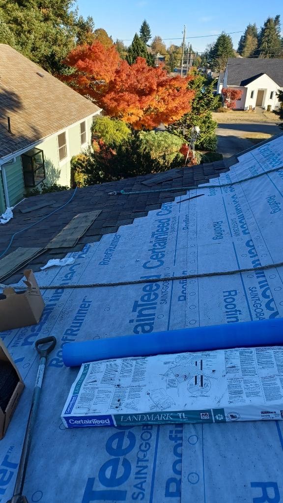 Asphalt Shingled Layered over CertainTeed Underlayment