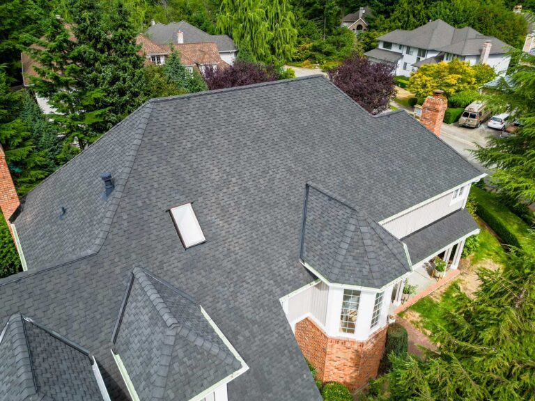 New Composite Asphalt Shingle Roof, Bellevue, Washington - close up of roof detail