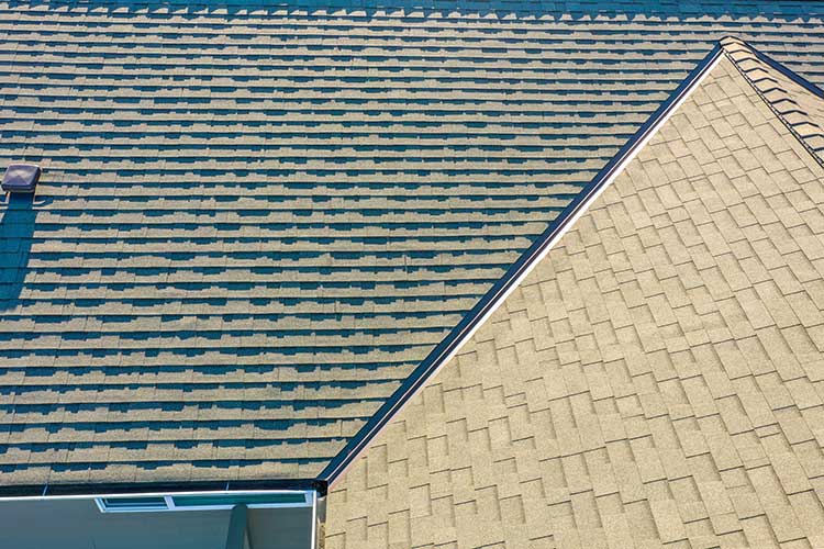 New Composite Asphalt Shingle Roofing in Federal Way, Washington - view of close up of roof shingles