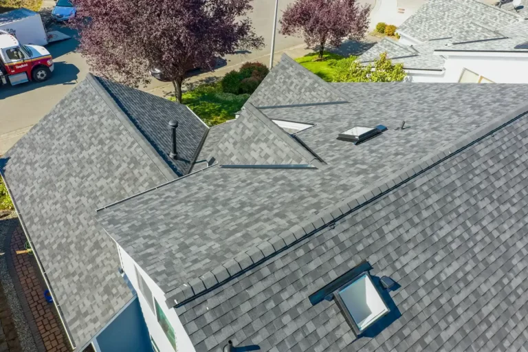 Composite Asphalt Shingle in Renton, Washington: close up view of new roof