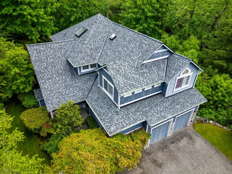 Composite Asphalt Shingle New Roof Replacement in Bellevue, Washington