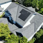 Composite Asphalt Shingles with Existing Solar in Renton, Washington