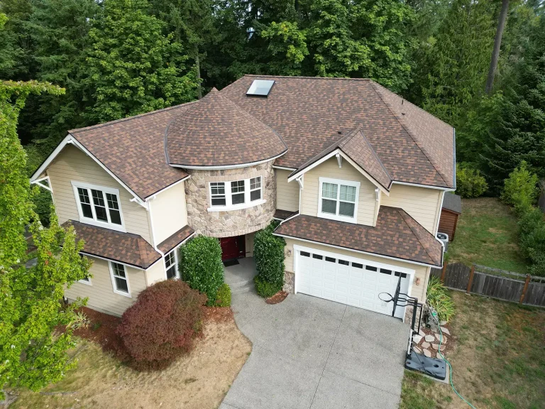 New Composite Roof for Castle in Renton, Washington