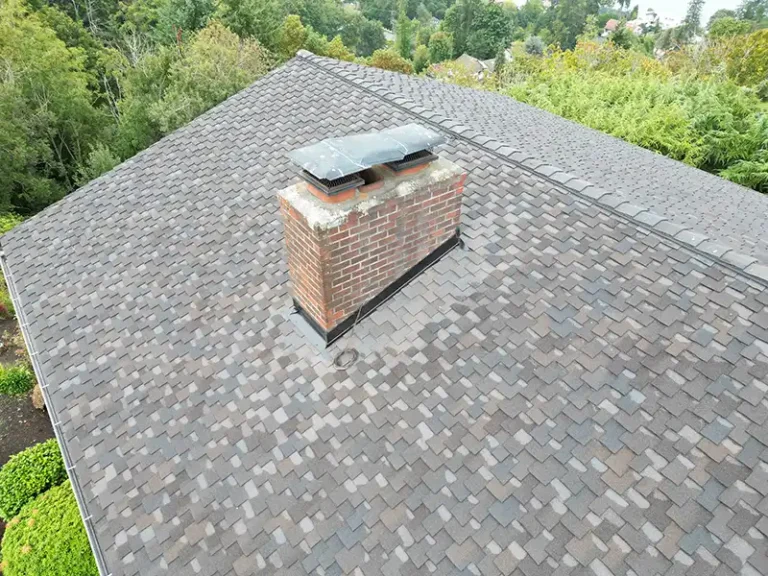 Close up view of a New Composite Roof in Des Moines, Washington