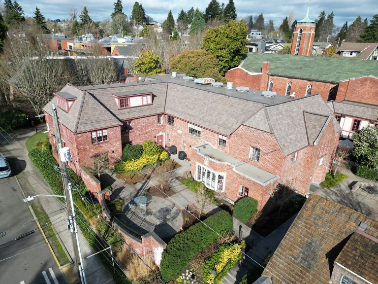 Synthetic Shake Shingle Church and School Roof in Seattle, Washington